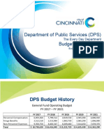 Dept of Public Services Budget Presentation