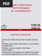 Health Informatics Terminologies:: An Introduction