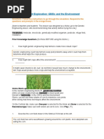 Student Exploration: Gmos and The Environment