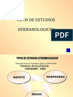 TIPOS DE ESTUDIOS EPIDEMIOLOGICOS 2015   II