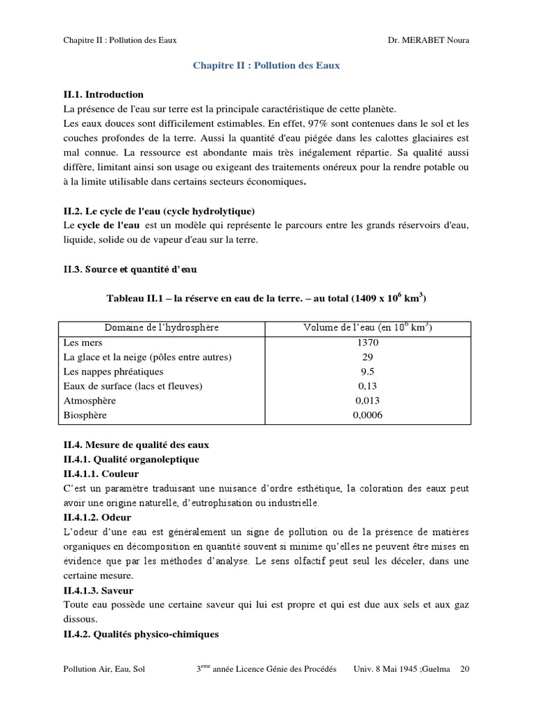 Pollution de l'Eau : Causes et Effets | PDF | Eutrophisation ...