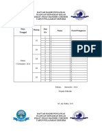 DAFTAR HADIR Pengawas UKK