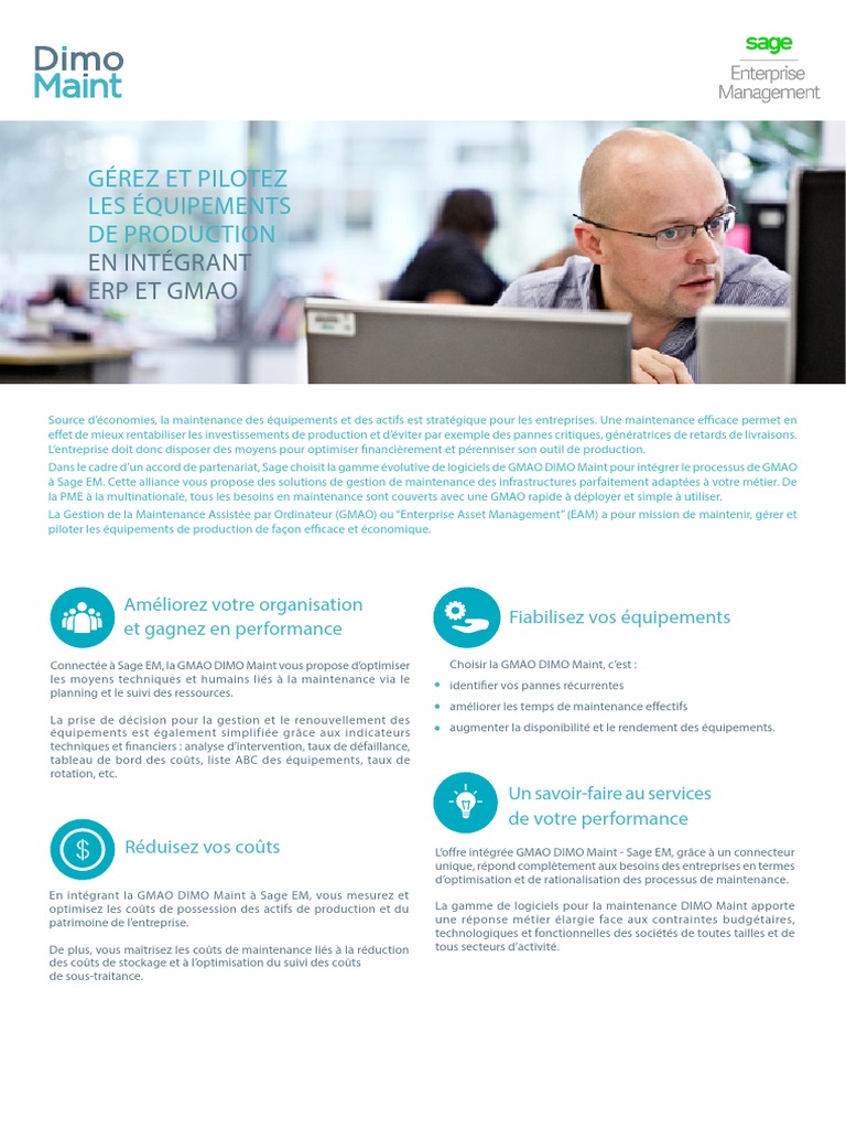 GMAO DIMO Maint : Optimisez votre maintenance | PDF | Inventaire ...