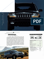 WJ Jeep Grand Cherokee (WJ) - Especificaciones Catálogo Español (10 Páginas)