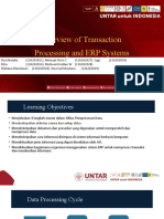 Overview of Transaction Processing and ERP Systems