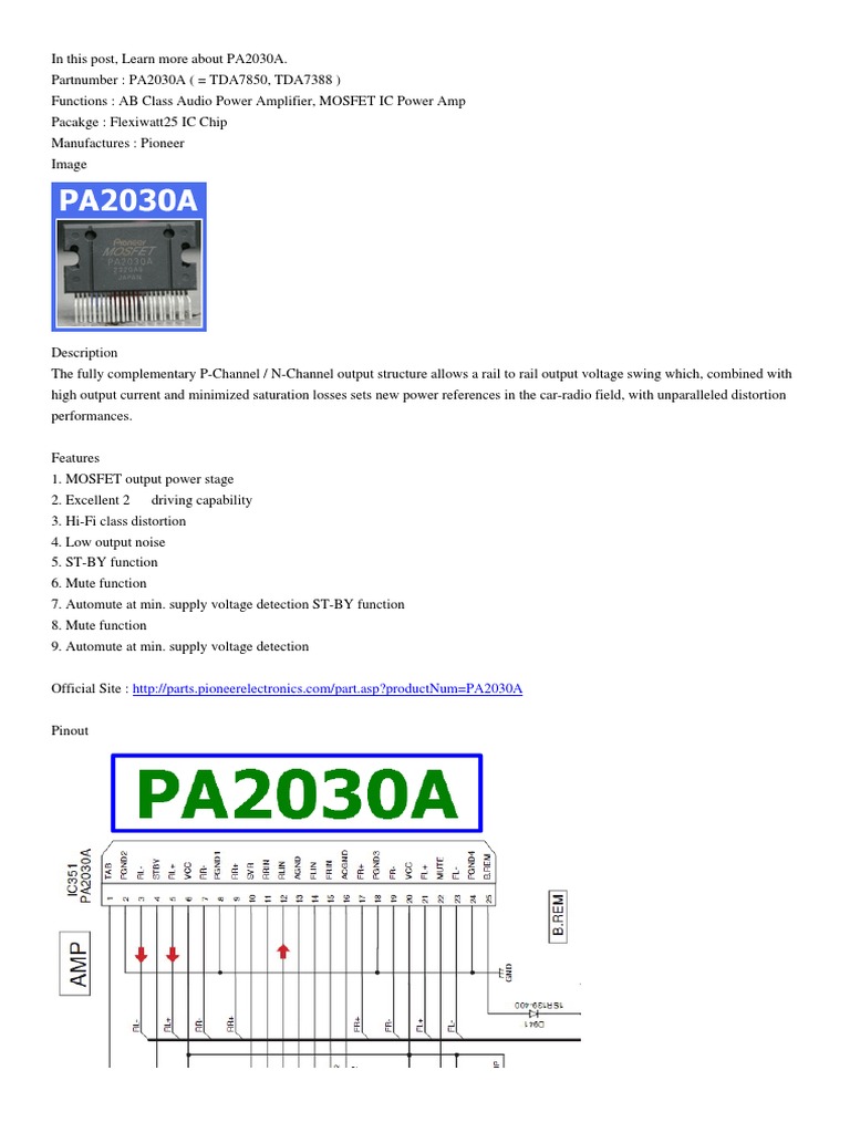 PA2030A Datasheet | PDF