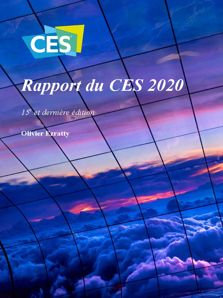 Rapport CES 2020 Olivier Ezratty, PDF, Téléphone intelligent