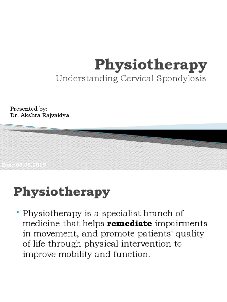Presentation On Physiotherapy | PDF | Physical Therapy | Neurological ...