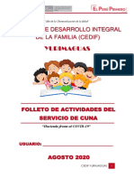 Folleto de Aprendizaje Niños de 2 A 3 Años