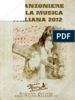 Canzoniere Della Musica Italiana 2012