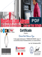 CERTIFICADO Online Workshop Linux Advanced - DataCenter Infraestructure Linux and Free Software - 2020 - 001 - NEW - RICHARD VALENCIA