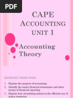 Cape Accounting Unit 1 (Notes 1) | PDF | Balance Sheet | Accounting