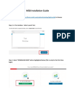 MSB Installation Guide: Step 1. Enter The URL - in Chrome Browser