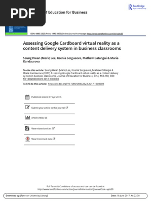 ++++2017-Questionnaire-Assessing Google Cardboard virtual reality as a content delivery system in business classrooms