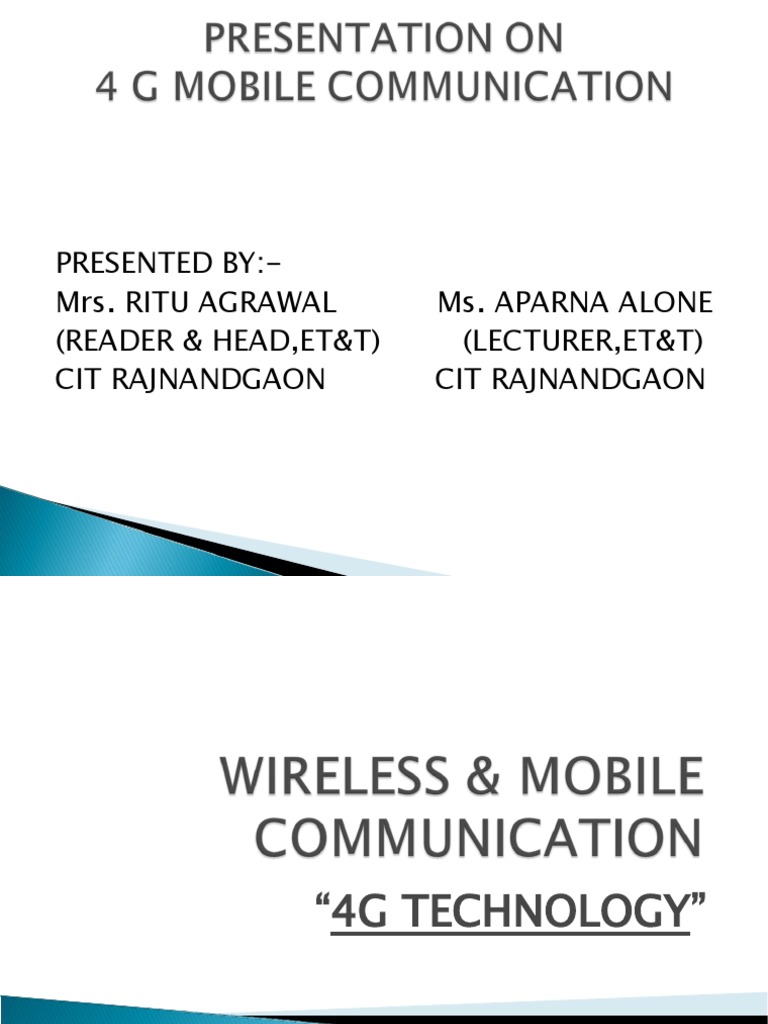 Overview of 4G Technology in Mobile Networks | PDF | Cellular Network | 4 G