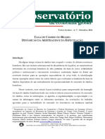 Taxa de Câmbio no Brasil - Dinâmicas da Arbitragem e da Especulação
