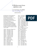 DB Place-Name Forms Alphabetic