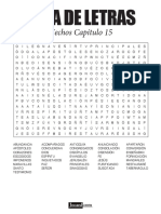 Sopa de letras sobre los principales eventos del capítulo 15 de Hechos