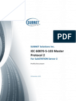 IEC 60870-5-103 Master Protocol Profile 2