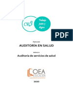 Modulo I Auditoria de Servicios de Salud