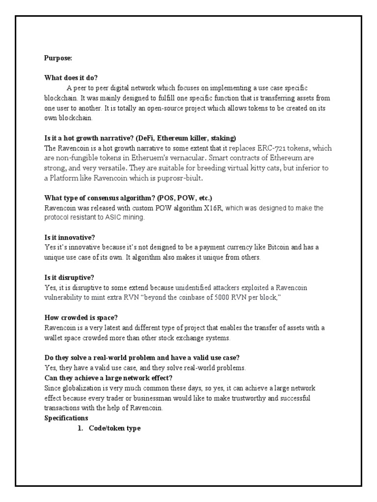 Coin Review Guidelines Template PDF Bitcoin Cryptocurrency