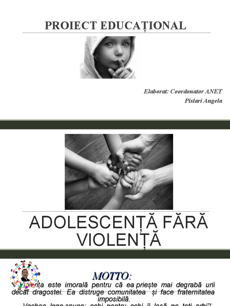 Adolescenta Fara Violenta | PDF