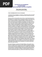 Jociles 2001 Las Tecnicas de Investigacion en Antropologia