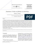 Dependence of Urban Air Pollutants on Meteorology