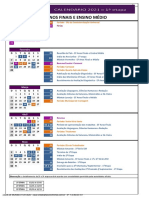 Calendário 2021 - Ef Anos Finais e Médio