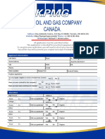 KPMG Oil and Gas Company Canada Job Application Form.