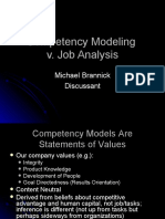 Competency Modeling v. Job Analysis