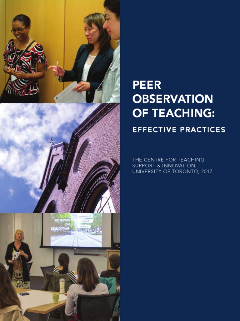 Peer Observation of Teaching Guide | PDF | Educational Technology ...
