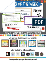 Days of The Week Activity Teacher Switcher