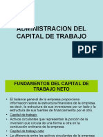 Administracion Del Capital de Trabajo