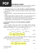 Binomial Array Dolph-Tschebyscheff Array. Directivity and Design.)