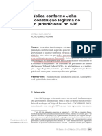 A Razão Pública Conforme John Rawls e A Construção Legítima Do Provimento Jurisdicional No STF