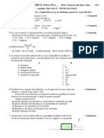 Test de Evaluare La Fizica Tipuri de Forte Clasa A Ixa Profil Tehnic Sem - II 20132014