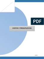 Costos Y Presupuestos: Universidad Jose Carlos Mariategui