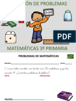 Coleccion de Problemas de Matematicas 3 º Primaria