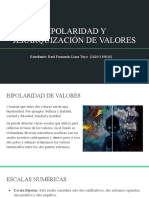 Bipolaridad y Jerarquización de Valores