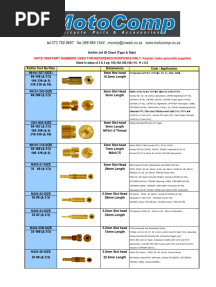 Keihin Jet ID - Type & Size Chart