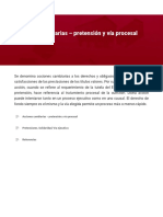 Acciones Cambiarias - Pretensión y Vía Procesal