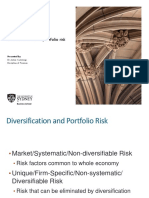 Week 4: Diversification and Portfolio Risk