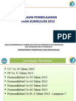 Penilaian Pembelajaran Pada Kurikulum 2013