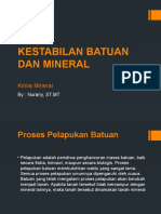 KESTABILAN BATUAN DAN PELAPUKAN