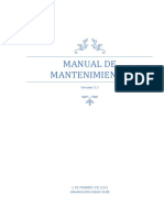 Manual de Mantenimiento