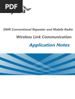 DMR Conventional Repeater - Mobile Radio - Wireless Link Communication - Application Notes - R1.0 - Conectando 2 Repetidoras Atravez de RF