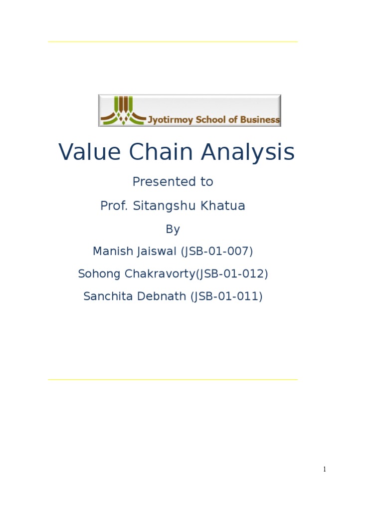 IBM Value Chain Analysis Overview | PDF | Value Chain | Strategic ...