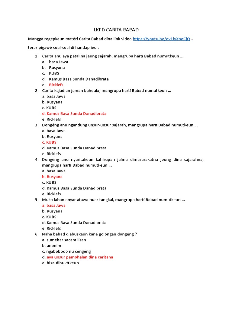 Carita Babad Sunda Cara Golden