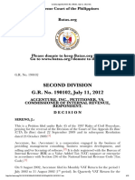 Second Division G.R. No. 190102, July 11, 2012: Supreme Court of The Philippines